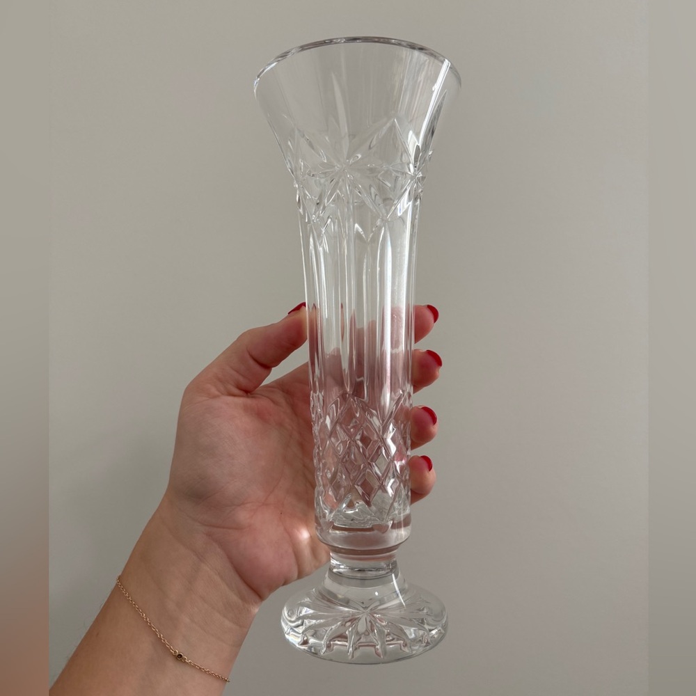 Waterford Balmoral Crystal Bud Vase - 9 in